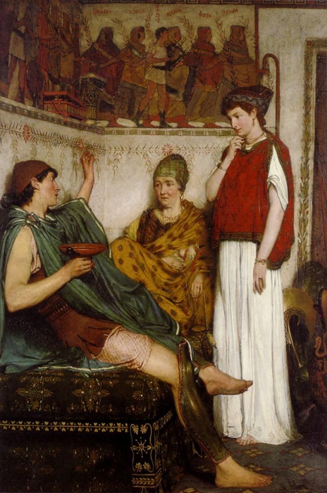 Sir Lawrence Alma-Tadema The Soldier Of Marathon